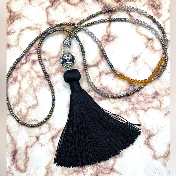 My New handmade Tassel Statement Necklace - Picture 1 of 7